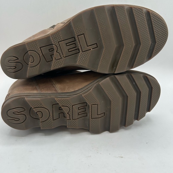 Sorel Boots Womens 9 Joan of Arctic II Wedge Waterproof Brown Leather Booties - Picture 10 of 11